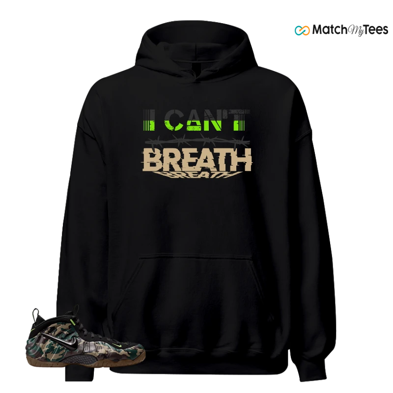 NIKE AIR FOAMPOSITE PRO GREEN CAMO SNEAKER Matching Tees hoodie