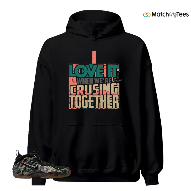 NIKE AIR FOAMPOSITE PRO GREEN CAMO SNEAKER Matching Tees hoodie
