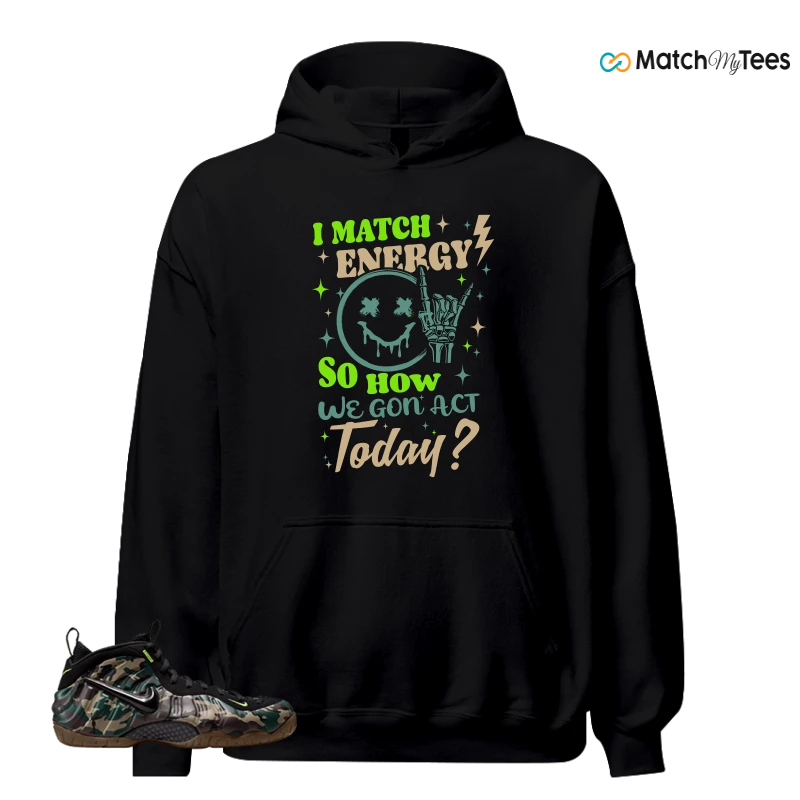 NIKE AIR FOAMPOSITE PRO GREEN CAMO SNEAKER Matching Tees hoodie