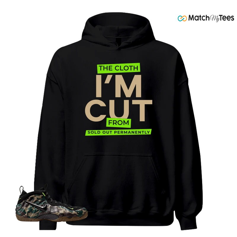 NIKE AIR FOAMPOSITE PRO GREEN CAMO SNEAKER Matching Tees hoodie
