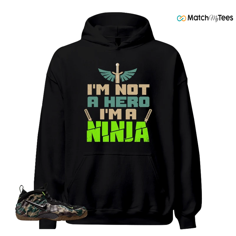 NIKE AIR FOAMPOSITE PRO GREEN CAMO SNEAKER Matching Tees hoodie