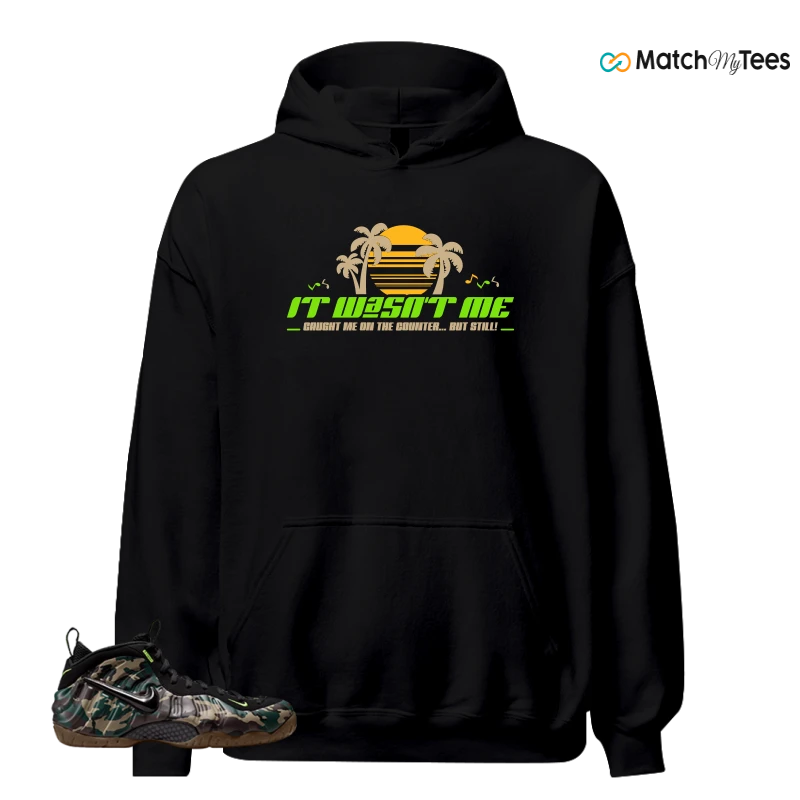 NIKE AIR FOAMPOSITE PRO GREEN CAMO SNEAKER Matching Tees hoodie