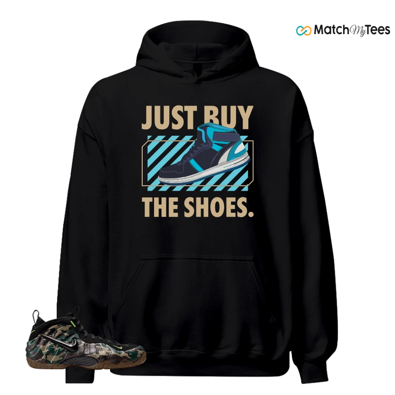 NIKE AIR FOAMPOSITE PRO GREEN CAMO SNEAKER Matching Tees hoodie
