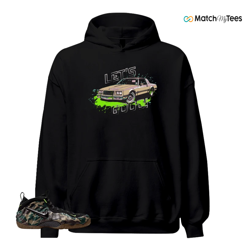 NIKE AIR FOAMPOSITE PRO GREEN CAMO SNEAKER Matching Tees hoodie