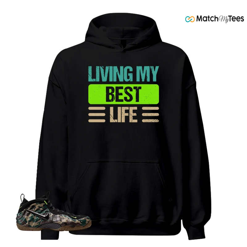 NIKE AIR FOAMPOSITE PRO GREEN CAMO SNEAKER Matching Tees hoodie
