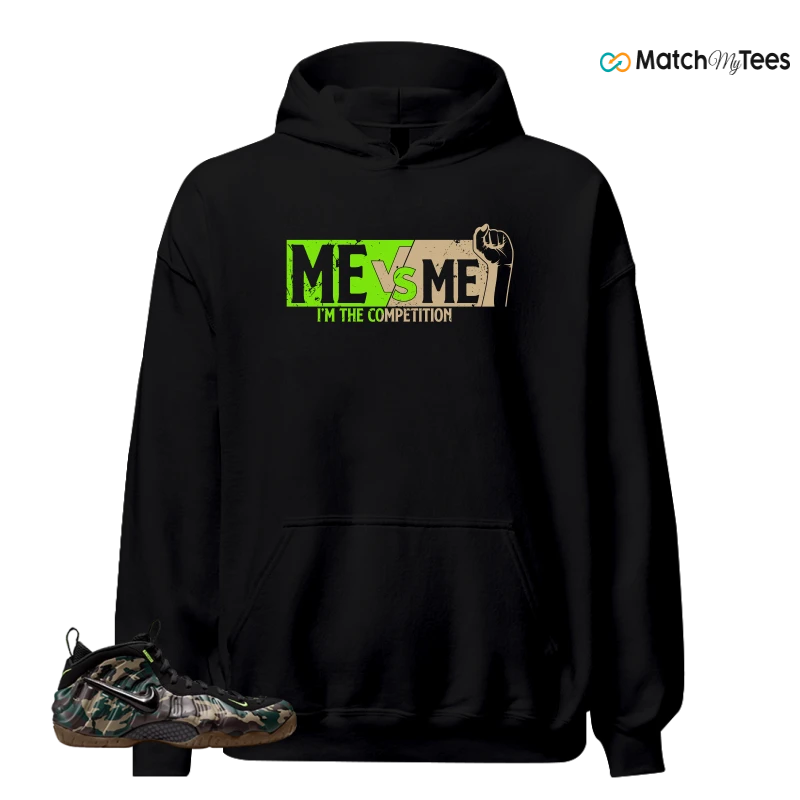 NIKE AIR FOAMPOSITE PRO GREEN CAMO SNEAKER Matching Tees hoodie