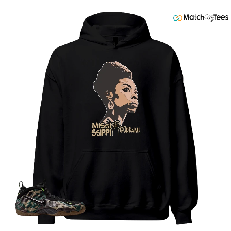NIKE AIR FOAMPOSITE PRO GREEN CAMO SNEAKER Matching Tees hoodie
