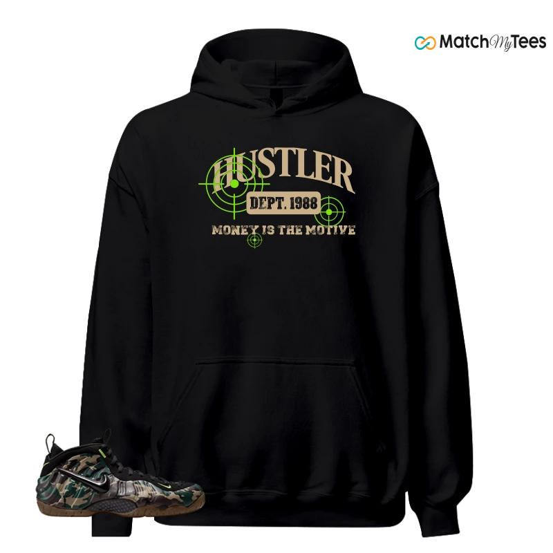NIKE AIR FOAMPOSITE PRO GREEN CAMO SNEAKER Matching Tees hoodie