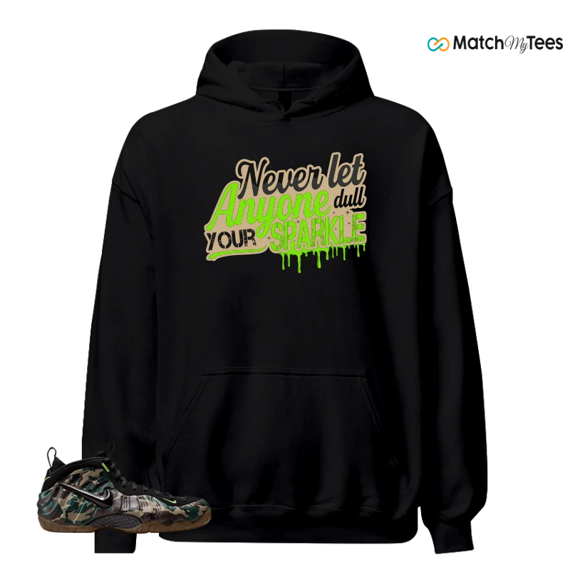 NIKE AIR FOAMPOSITE PRO GREEN CAMO SNEAKER Matching Tees hoodie