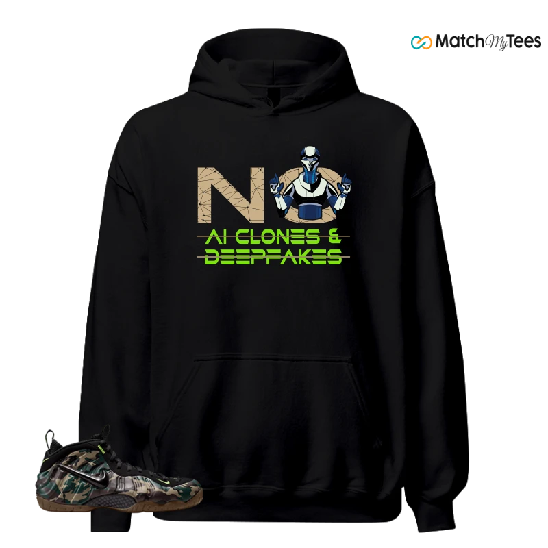 NIKE AIR FOAMPOSITE PRO GREEN CAMO SNEAKER Matching Tees hoodie