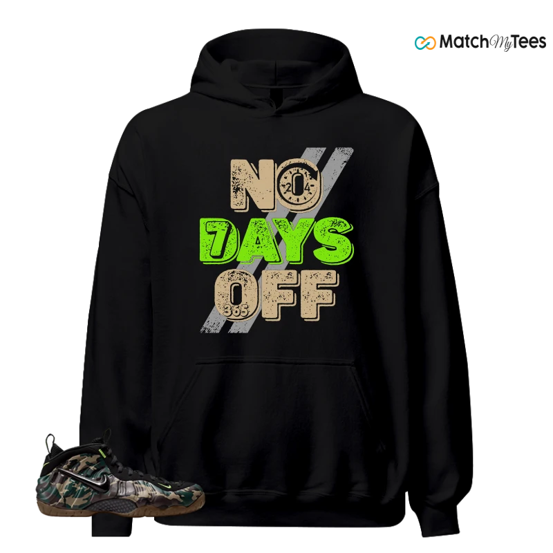NIKE AIR FOAMPOSITE PRO GREEN CAMO SNEAKER Matching Tees hoodie