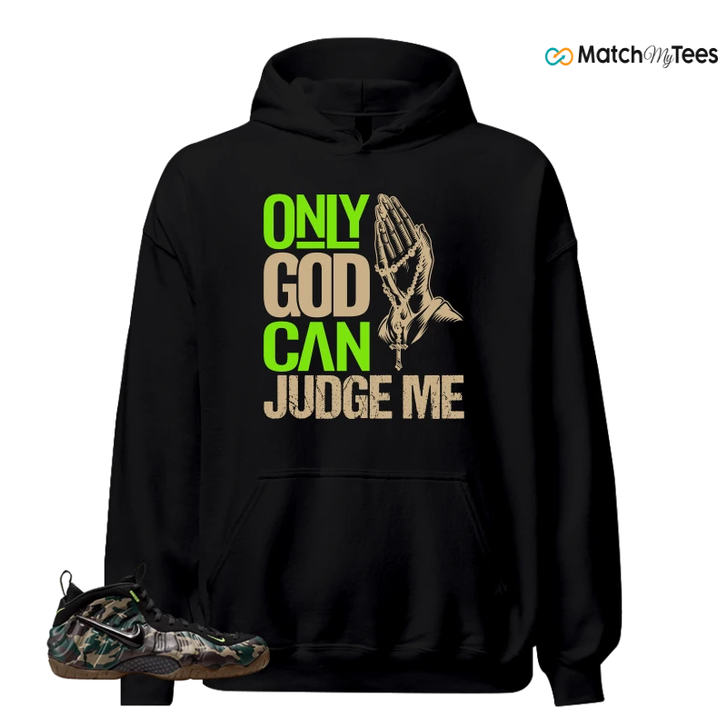 NIKE AIR FOAMPOSITE PRO GREEN CAMO SNEAKER Matching Tees hoodie