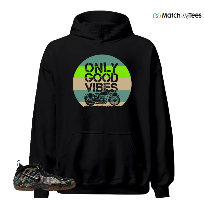 NIKE AIR FOAMPOSITE PRO GREEN CAMO SNEAKER Matching Tees hoodie