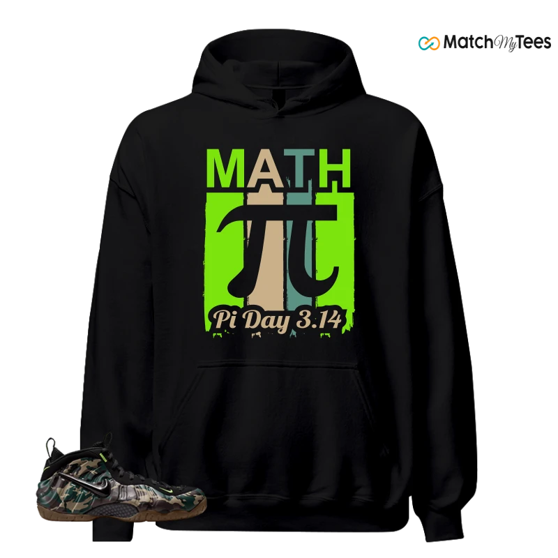 NIKE AIR FOAMPOSITE PRO GREEN CAMO SNEAKER Matching Tees hoodie