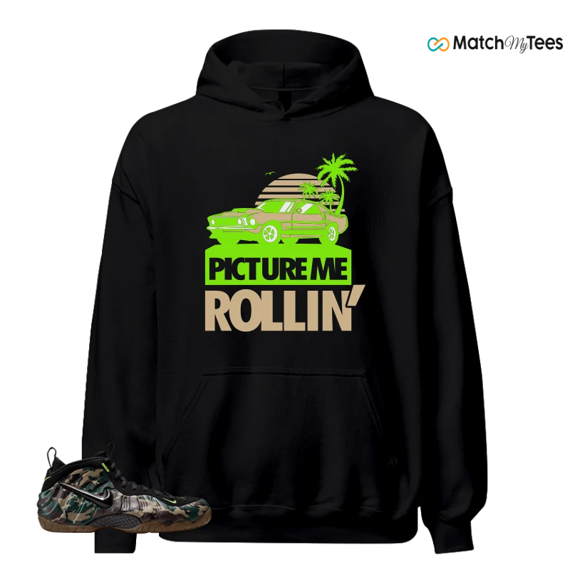 NIKE AIR FOAMPOSITE PRO GREEN CAMO SNEAKER Matching Tees hoodie