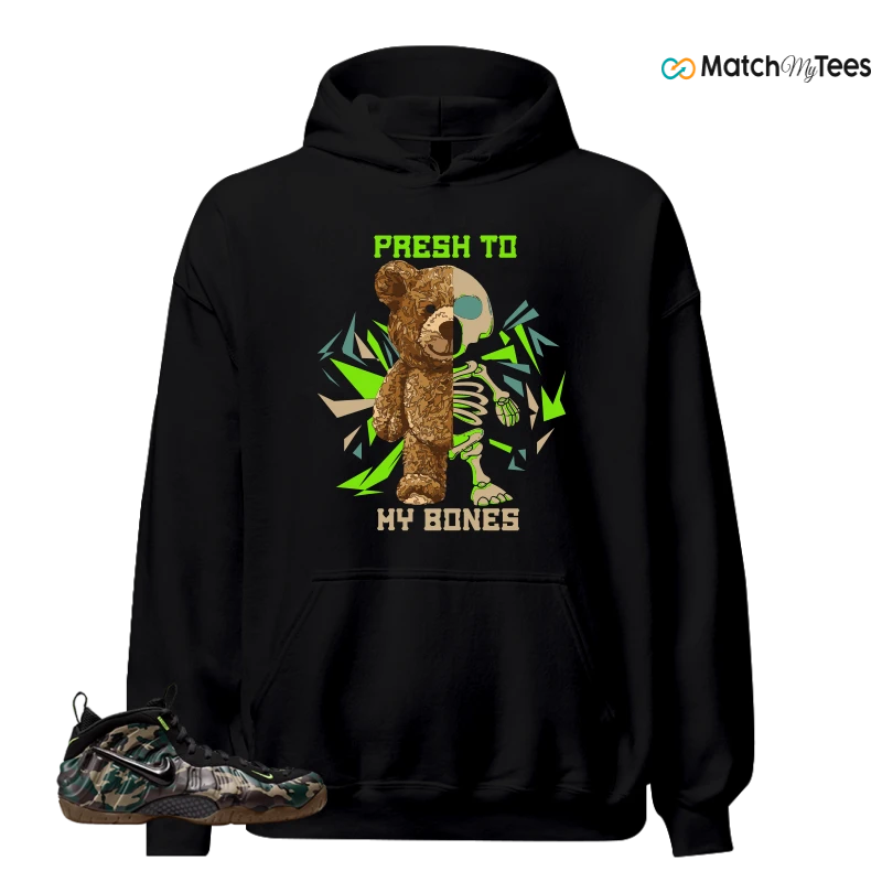 NIKE AIR FOAMPOSITE PRO GREEN CAMO SNEAKER Matching Tees hoodie