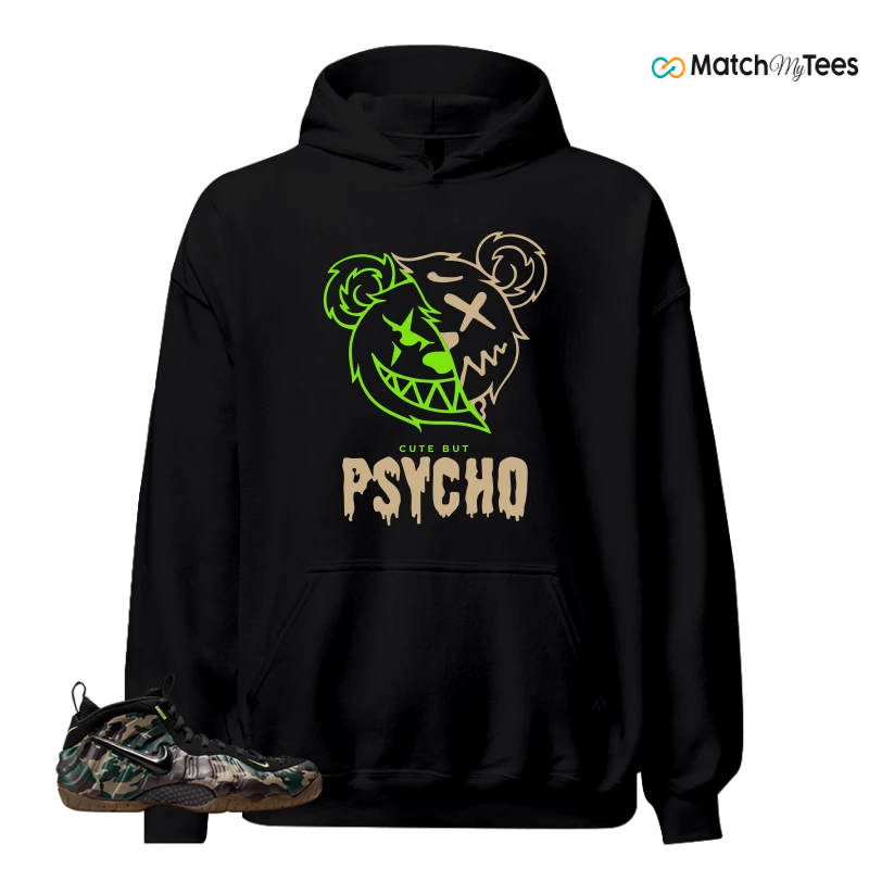 NIKE AIR FOAMPOSITE PRO GREEN CAMO SNEAKER Matching Tees hoodie