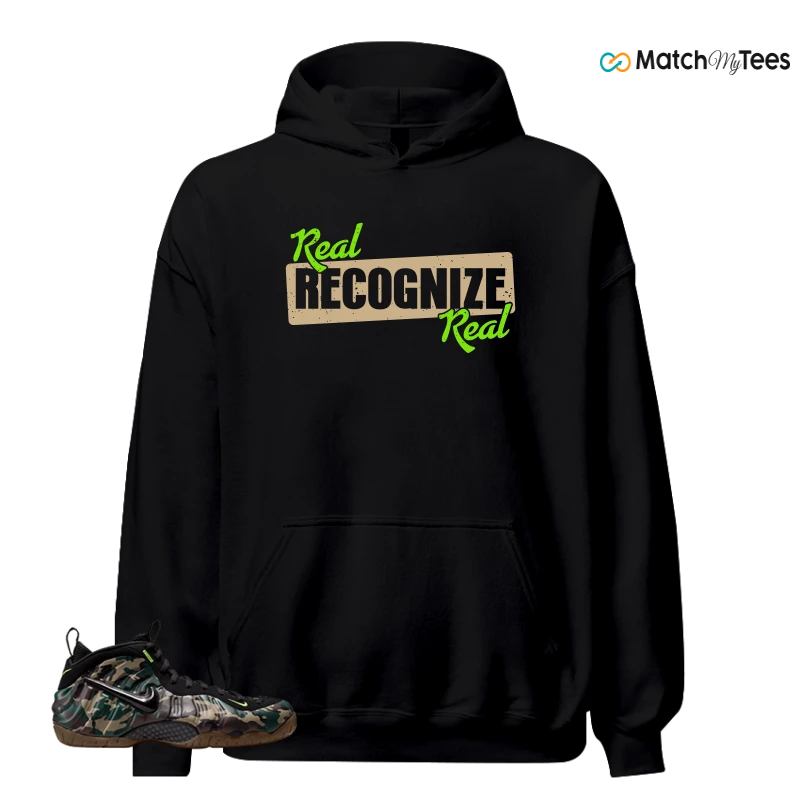 NIKE AIR FOAMPOSITE PRO GREEN CAMO SNEAKER Matching Tees hoodie