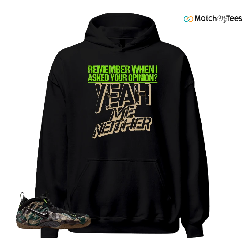NIKE AIR FOAMPOSITE PRO GREEN CAMO SNEAKER Matching Tees hoodie
