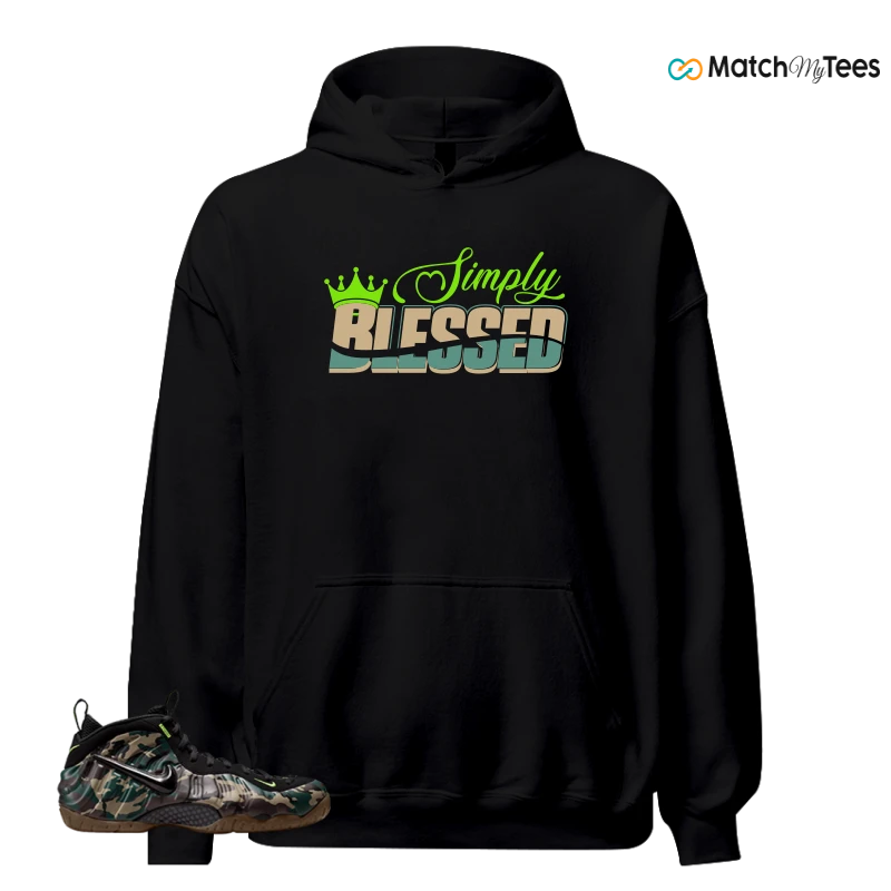 NIKE AIR FOAMPOSITE PRO GREEN CAMO SNEAKER Matching Tees hoodie