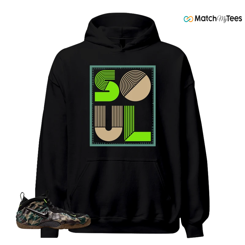 NIKE AIR FOAMPOSITE PRO GREEN CAMO SNEAKER Matching Tees hoodie
