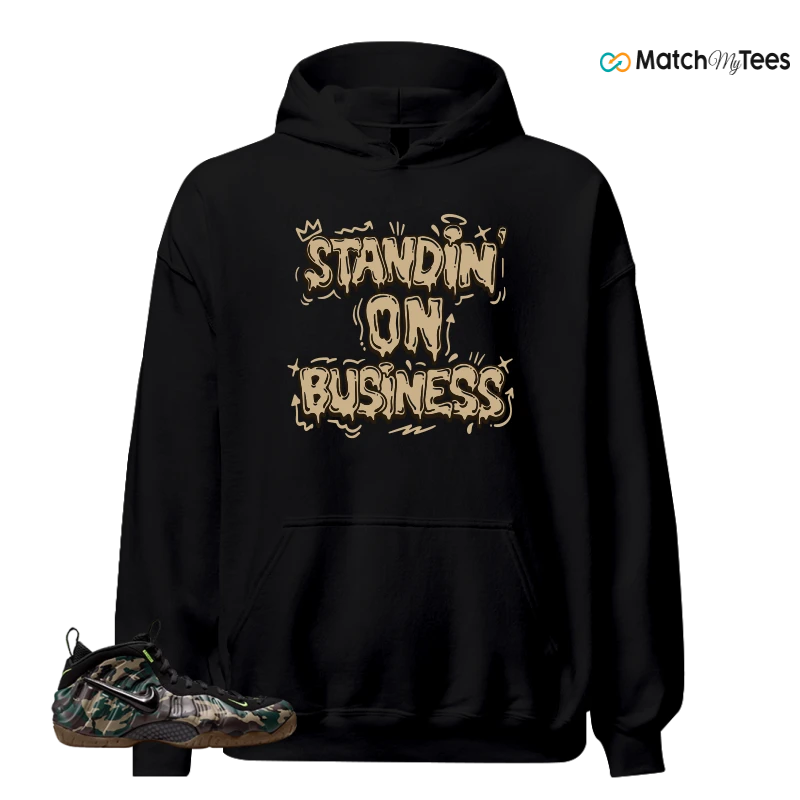NIKE AIR FOAMPOSITE PRO GREEN CAMO SNEAKER Matching Tees hoodie