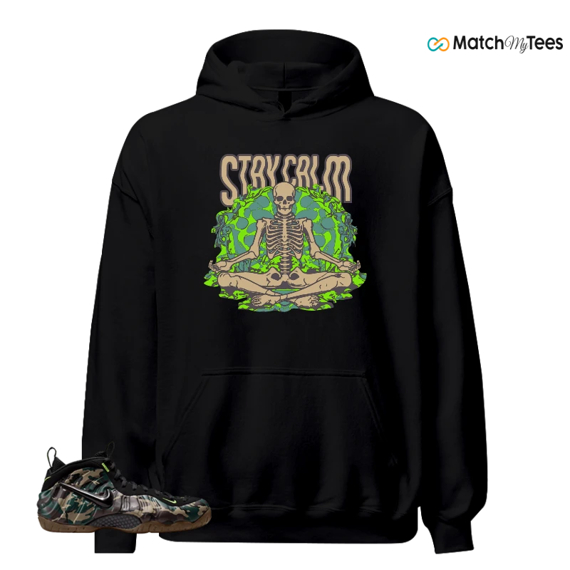 NIKE AIR FOAMPOSITE PRO GREEN CAMO SNEAKER Matching Tees hoodie