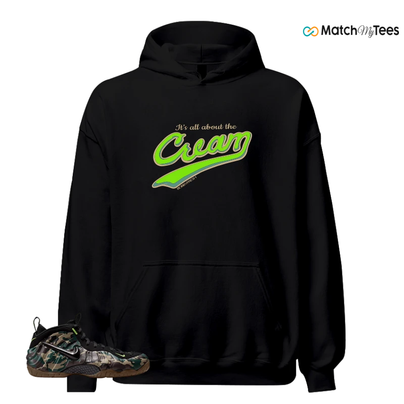 NIKE AIR FOAMPOSITE PRO GREEN CAMO SNEAKER Matching Tees hoodie