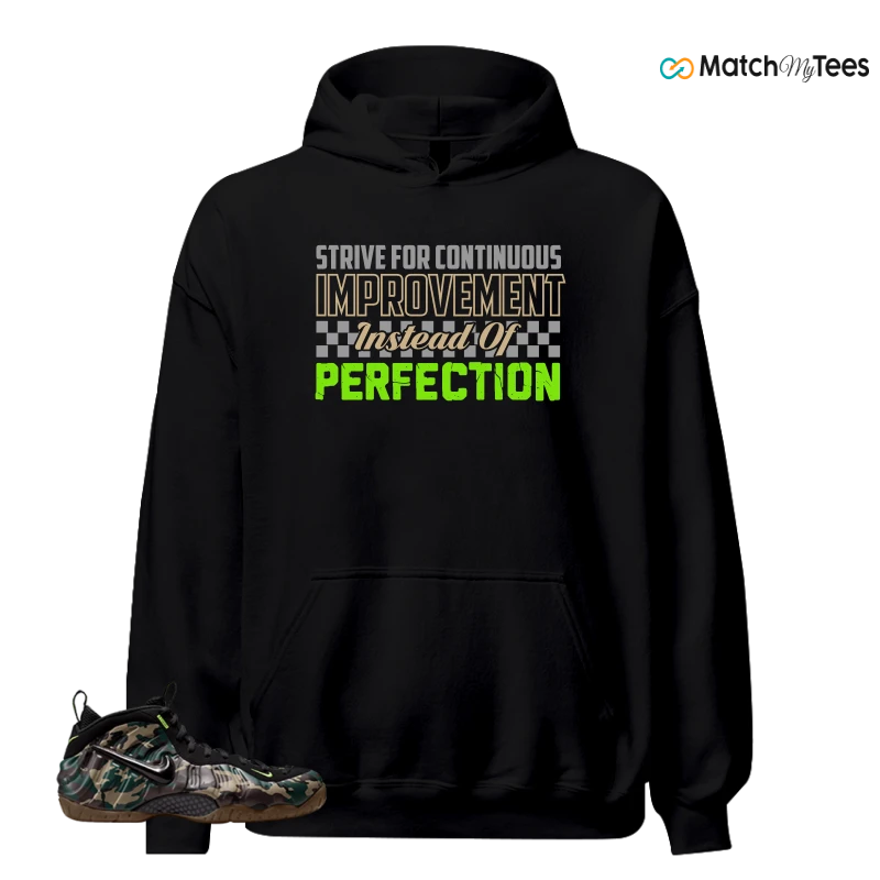 NIKE AIR FOAMPOSITE PRO GREEN CAMO SNEAKER Matching Tees hoodie