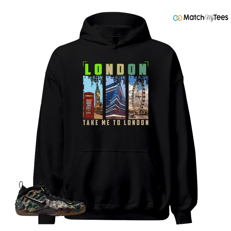 NIKE AIR FOAMPOSITE PRO GREEN CAMO SNEAKER Matching Tees hoodie
