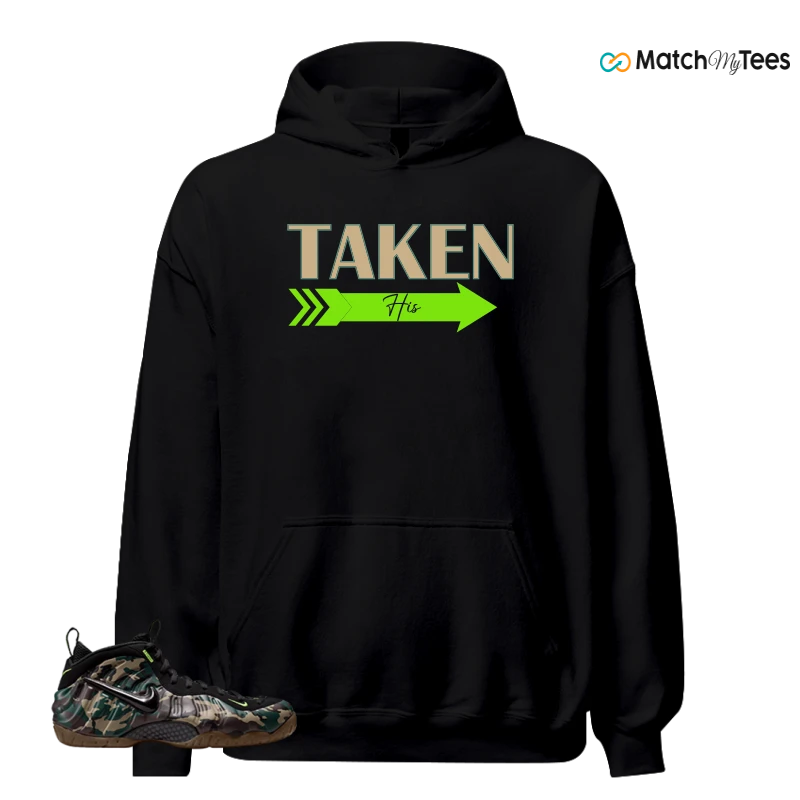 NIKE AIR FOAMPOSITE PRO GREEN CAMO SNEAKER Matching Tees hoodie