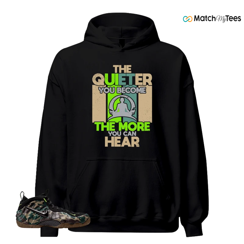 NIKE AIR FOAMPOSITE PRO GREEN CAMO SNEAKER Matching Tees hoodie