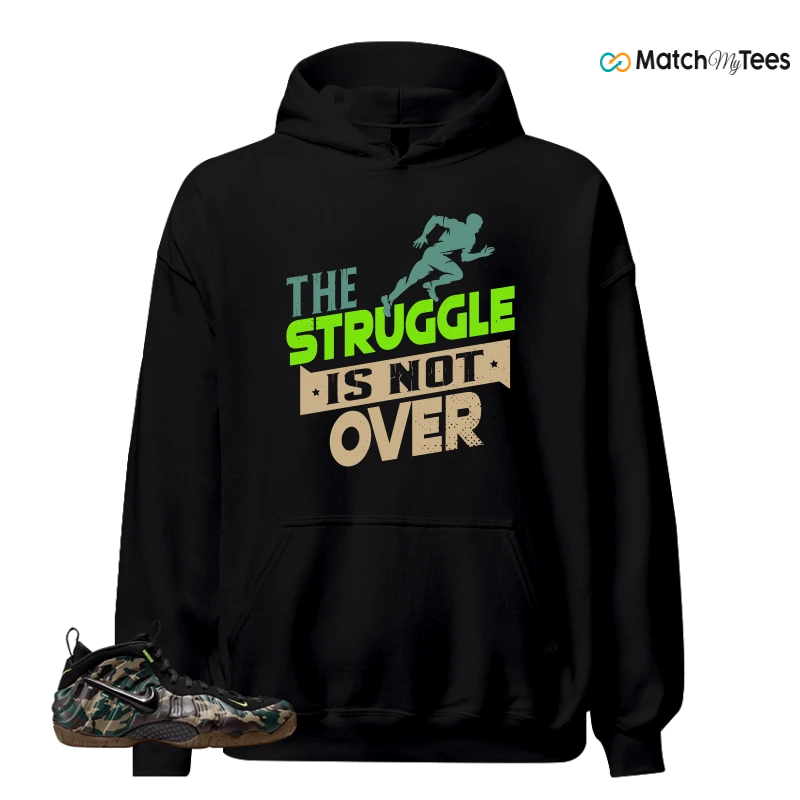 NIKE AIR FOAMPOSITE PRO GREEN CAMO SNEAKER Matching Tees hoodie