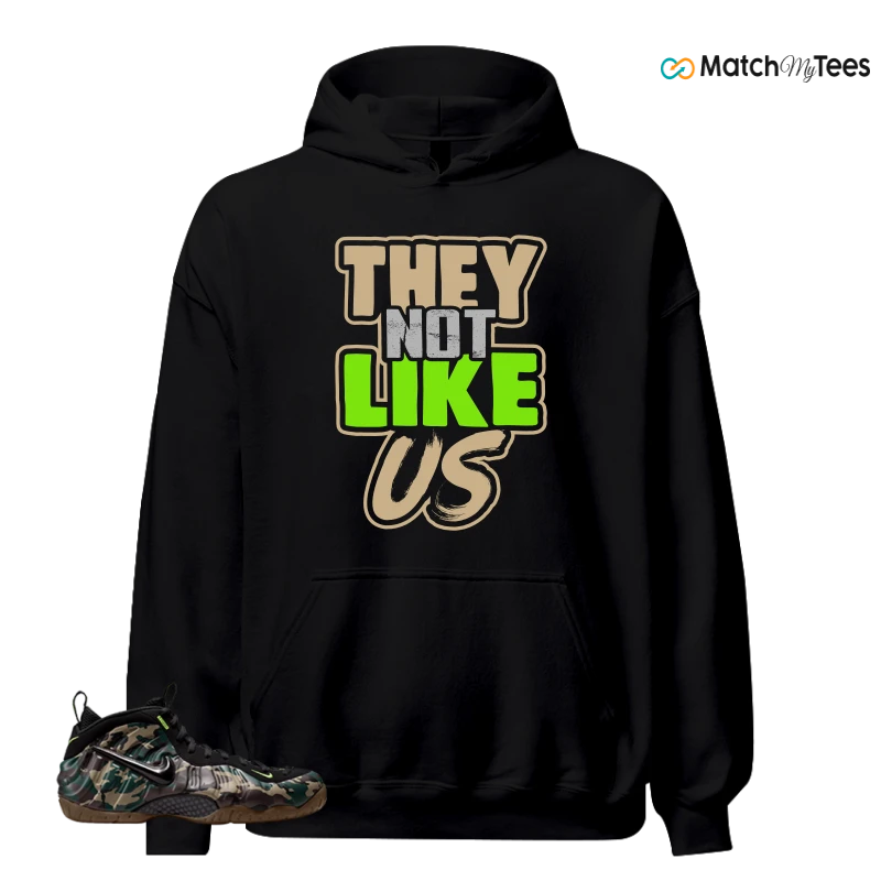 NIKE AIR FOAMPOSITE PRO GREEN CAMO SNEAKER Matching Tees hoodie
