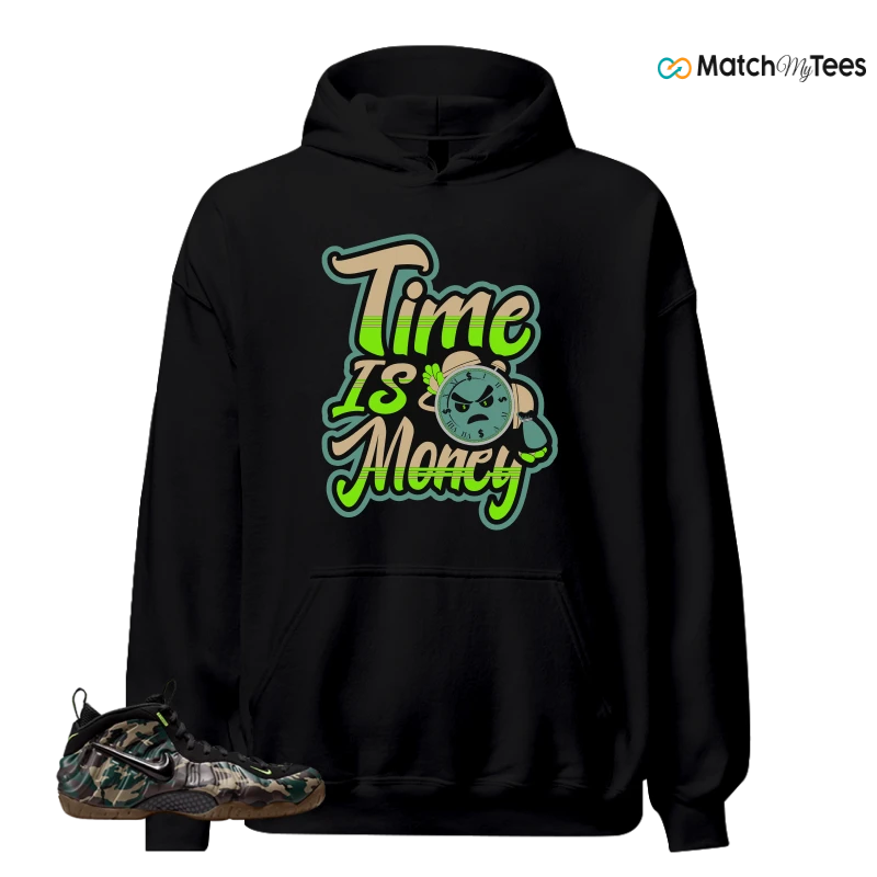 NIKE AIR FOAMPOSITE PRO GREEN CAMO SNEAKER Matching Tees hoodie
