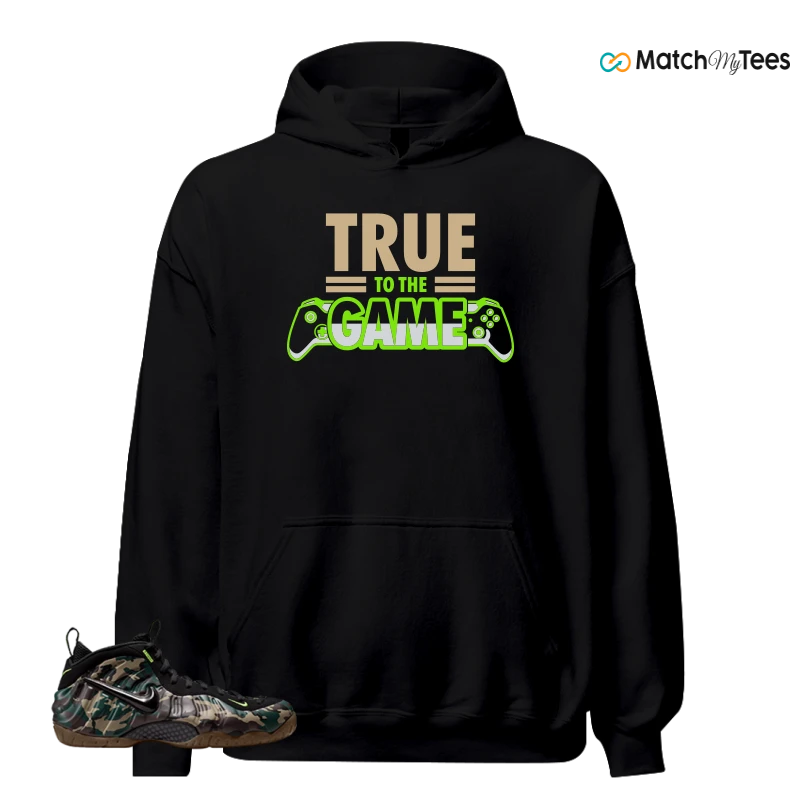 NIKE AIR FOAMPOSITE PRO GREEN CAMO SNEAKER Matching Tees hoodie