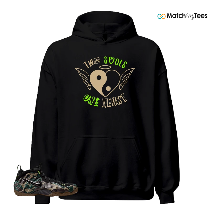 NIKE AIR FOAMPOSITE PRO GREEN CAMO SNEAKER Matching Tees hoodie