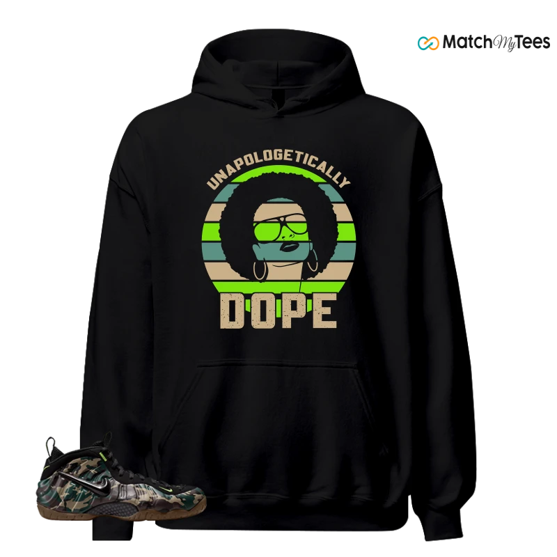 NIKE AIR FOAMPOSITE PRO GREEN CAMO SNEAKER Matching Tees hoodie