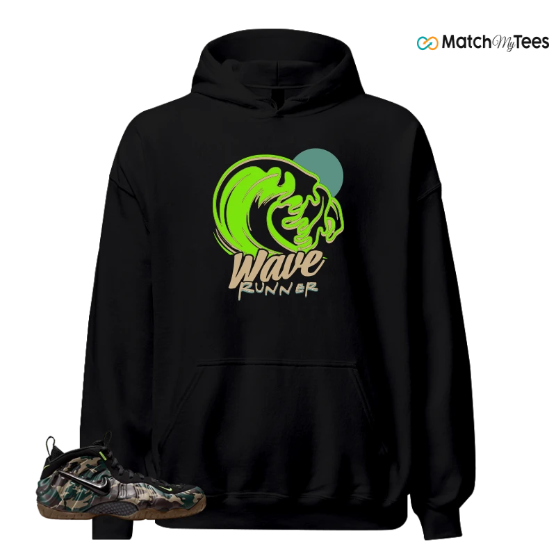 NIKE AIR FOAMPOSITE PRO GREEN CAMO SNEAKER Matching Tees hoodie