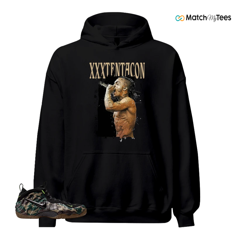 NIKE AIR FOAMPOSITE PRO GREEN CAMO SNEAKER Matching Tees hoodie