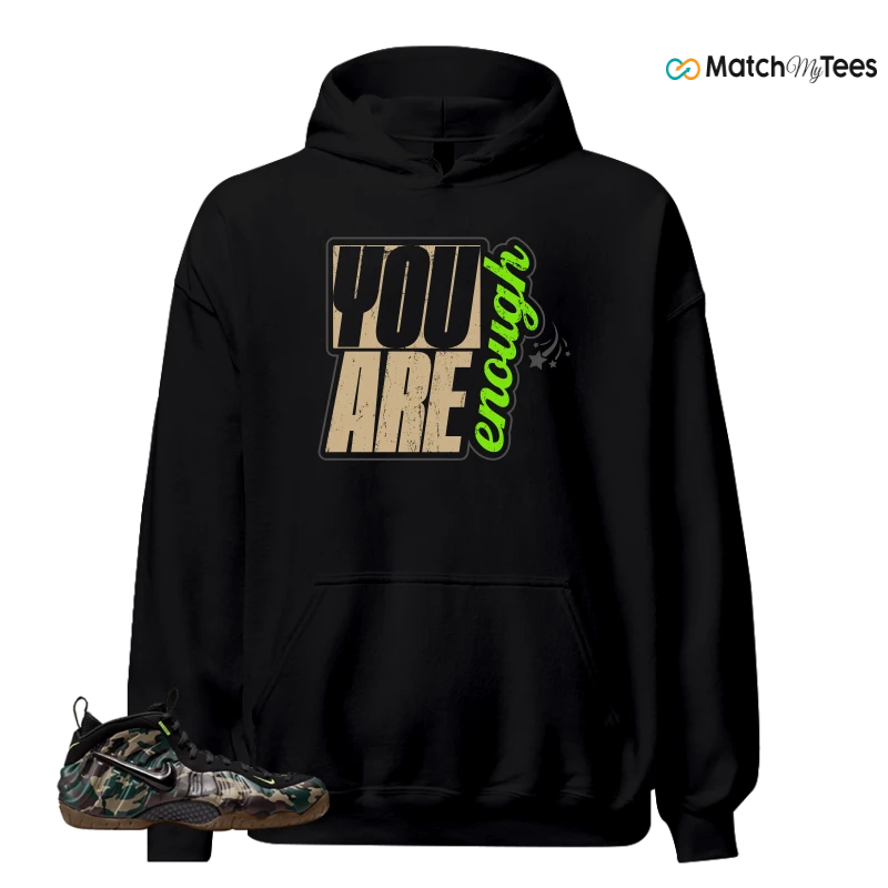 NIKE AIR FOAMPOSITE PRO GREEN CAMO SNEAKER Matching Tees hoodie