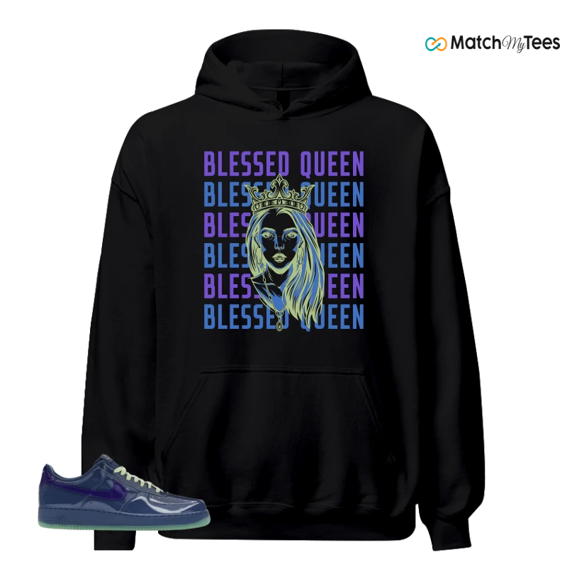 NIKE AIR FORCE 1 LOW PATENT LEATHER MYSTIC NAVY GRAPE ICE SNEAKER Matching Tees hoodie