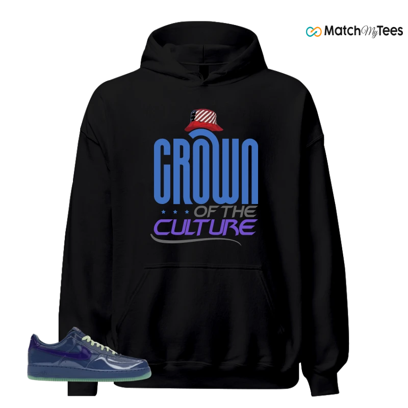 NIKE AIR FORCE 1 LOW PATENT LEATHER MYSTIC NAVY GRAPE ICE SNEAKER Matching Tees hoodie