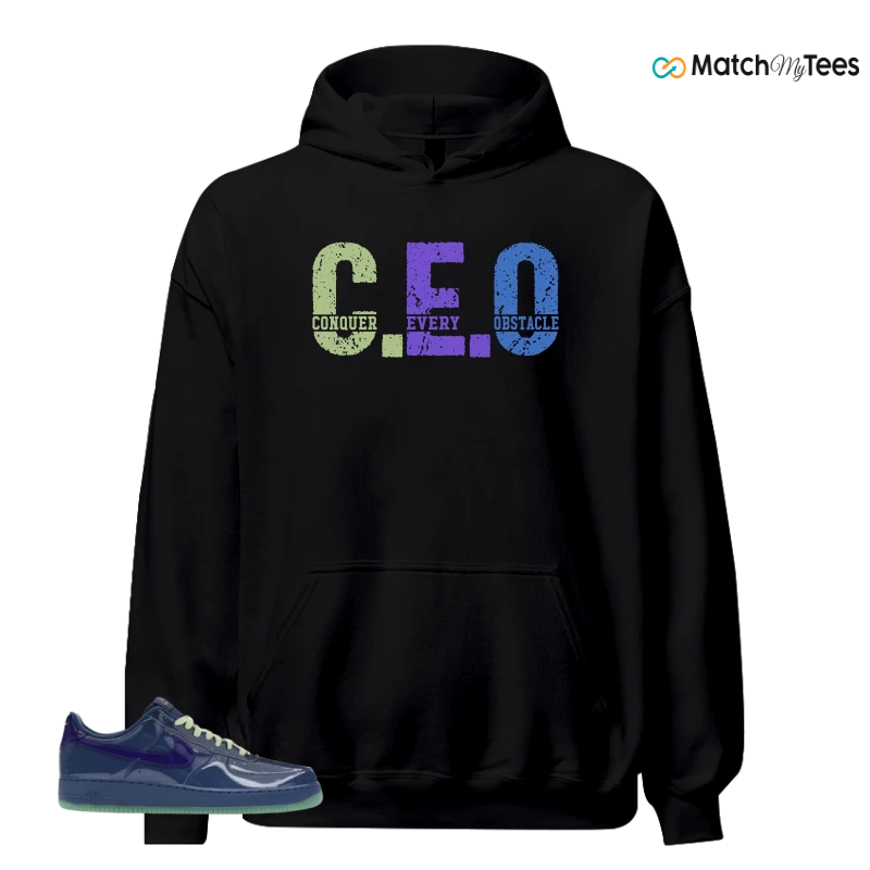 NIKE AIR FORCE 1 LOW PATENT LEATHER MYSTIC NAVY GRAPE ICE SNEAKER Matching Tees hoodie