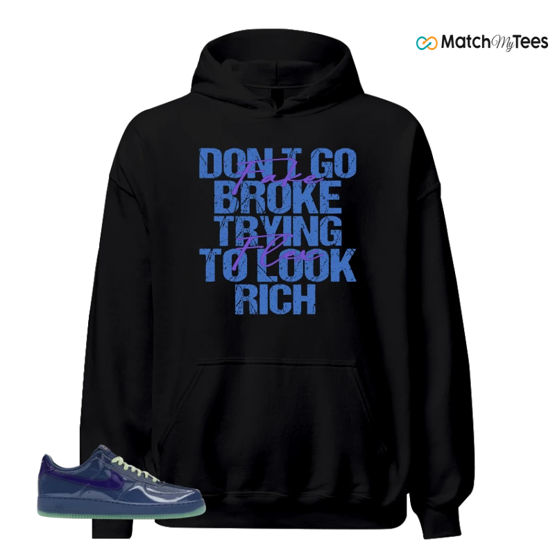 NIKE AIR FORCE 1 LOW PATENT LEATHER MYSTIC NAVY GRAPE ICE SNEAKER Matching Tees hoodie