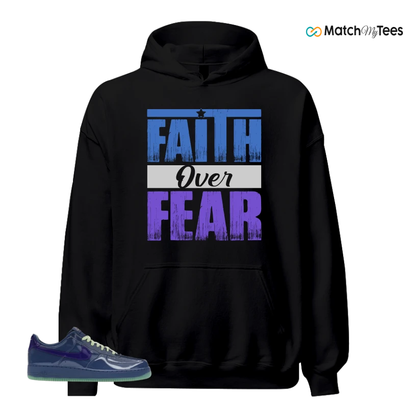 NIKE AIR FORCE 1 LOW PATENT LEATHER MYSTIC NAVY GRAPE ICE SNEAKER Matching Tees hoodie