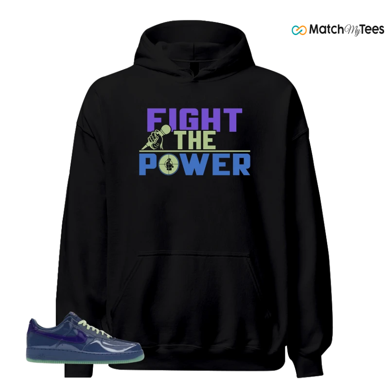 NIKE AIR FORCE 1 LOW PATENT LEATHER MYSTIC NAVY GRAPE ICE SNEAKER Matching Tees hoodie