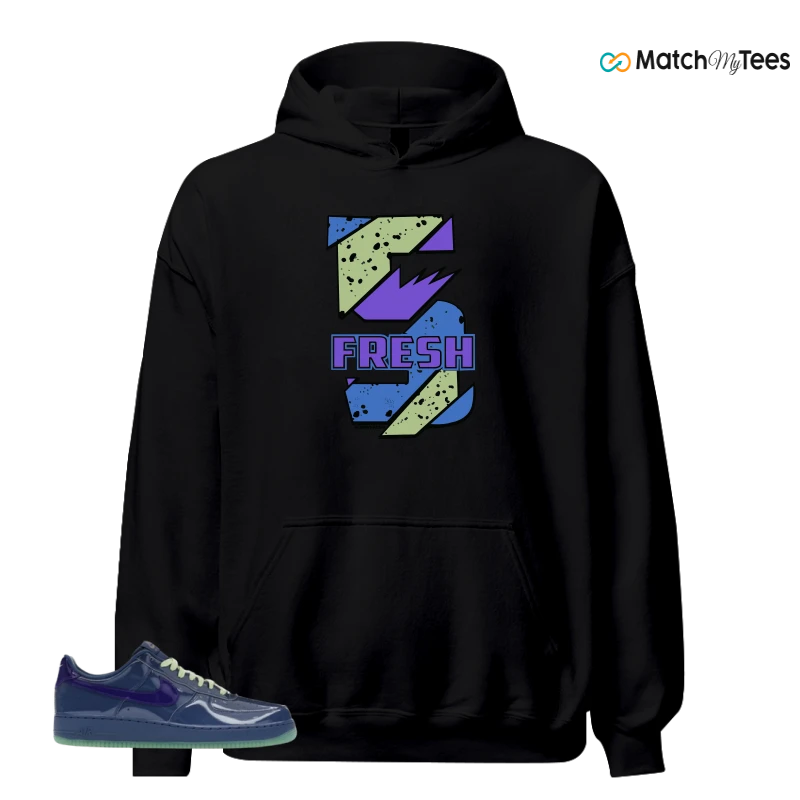NIKE AIR FORCE 1 LOW PATENT LEATHER MYSTIC NAVY GRAPE ICE SNEAKER Matching Tees hoodie