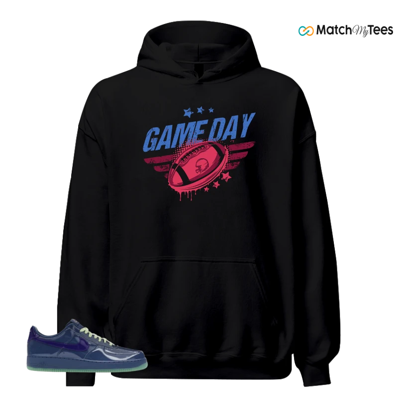 NIKE AIR FORCE 1 LOW PATENT LEATHER MYSTIC NAVY GRAPE ICE SNEAKER Matching Tees hoodie