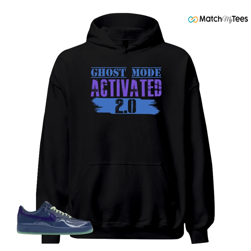NIKE AIR FORCE 1 LOW PATENT LEATHER MYSTIC NAVY GRAPE ICE SNEAKER Matching Tees hoodie